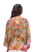 Load image into Gallery viewer, Blouse with Tie Detail | Cheetah