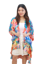 Load image into Gallery viewer, Summer Silk Cape | Peony