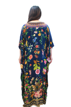 Load image into Gallery viewer, Long Silk Kaftan | Indigo