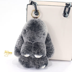 Large Rabbit | Fur Doll Keychain