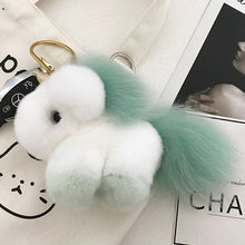 Load image into Gallery viewer, Unicorn | Fur Doll Keychain
