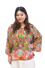 Load image into Gallery viewer, Blouse with Tie Detail | Cheetah
