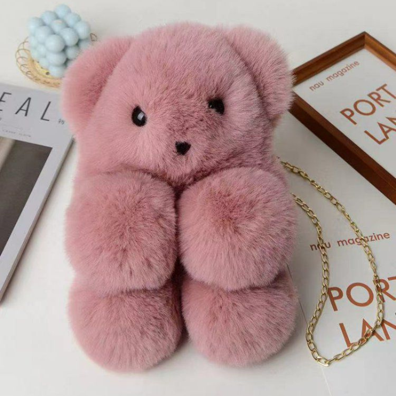 Bear Faux Fur Bag Heavenly Craft