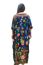 Load image into Gallery viewer, Long Silk Kaftan | Indigo
