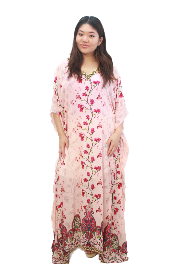 Long Silk Kaftan | Magnolia