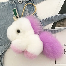 Load image into Gallery viewer, Unicorn | Fur Doll Keychain
