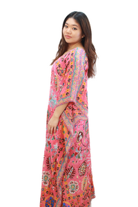 Long Silk Kaftan | Athena