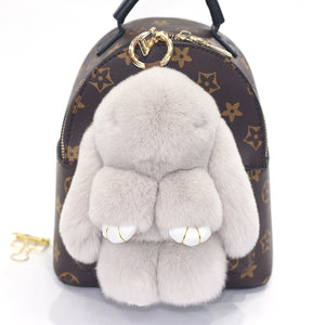 Large Rabbit | Fur Doll Keychain