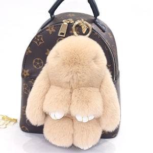 Large Rabbit | Fur Doll Keychain