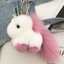 Load image into Gallery viewer, Unicorn | Fur Doll Keychain
